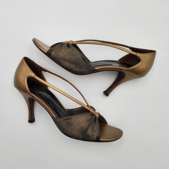 Donald J. Pliner Metallic Bronze Heels - Picture 5 of 15